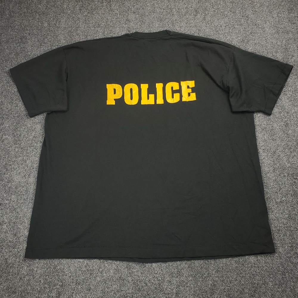 Vintage 90s Police SWAT Team T Shirt Mens 2XL Tri Star Double Sided